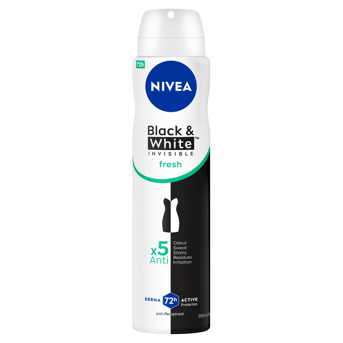 Nivea Women Deodorant Black & White Fresh Aerosol 250ml.