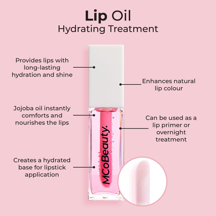 MCo Beauty Lip Oil Hydrating Treatment Sheer Pink