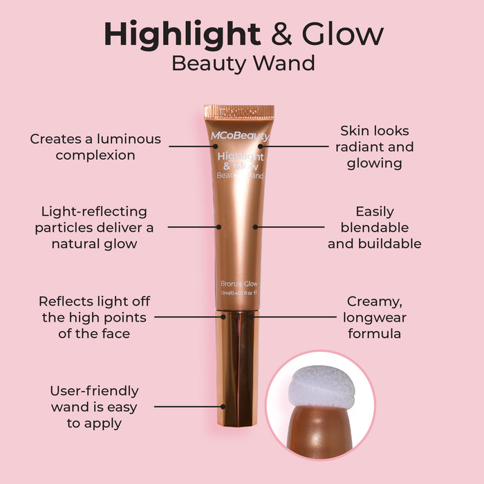 MCo Beauty Highlight & Glow Beauty Wand Bronze Glow