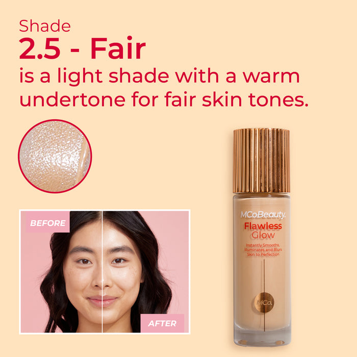 MCo Beauty Flawless Glow Luminous Filter Shade 2.5 Fair