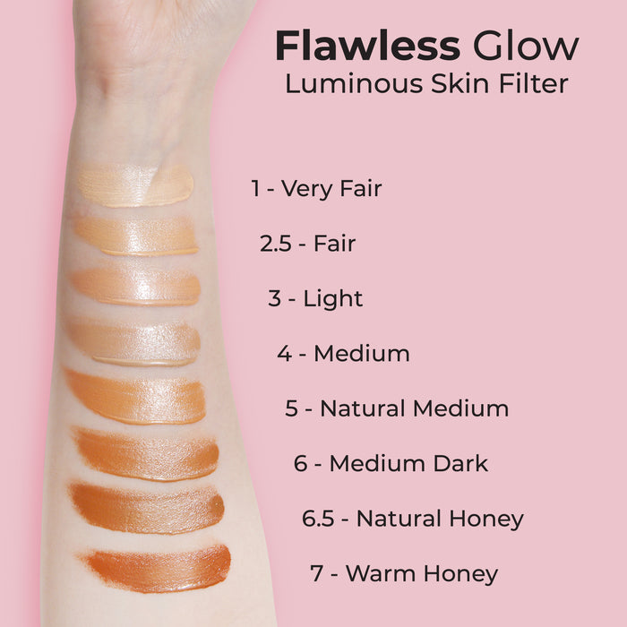 MCo Beauty Flawless Glow Luminous Filter Shade 2.5 Fair