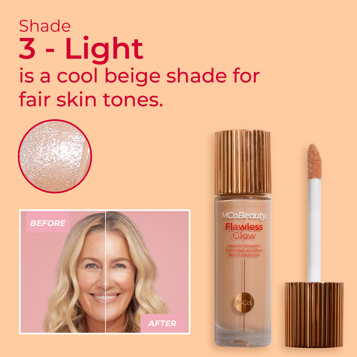 MCo Beauty Flawless Glow Luminous Skin Filter Shade 3 Light