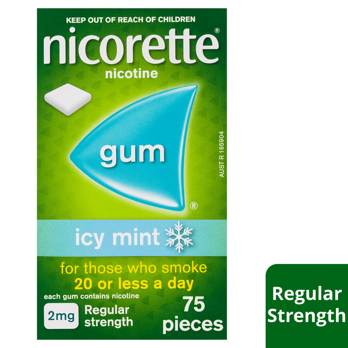 Nicorette Gum Icy Mint 2mg 75