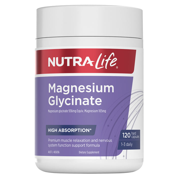 Nutra-Life Magnesium Glycinate 120 capsules.