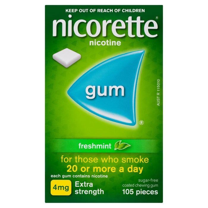 Nicorette Gum Fresh Mint 4mg 105.