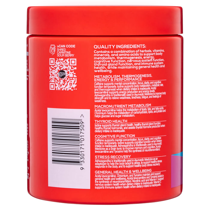 BSC Shred Carnitine Sour Berry 300g