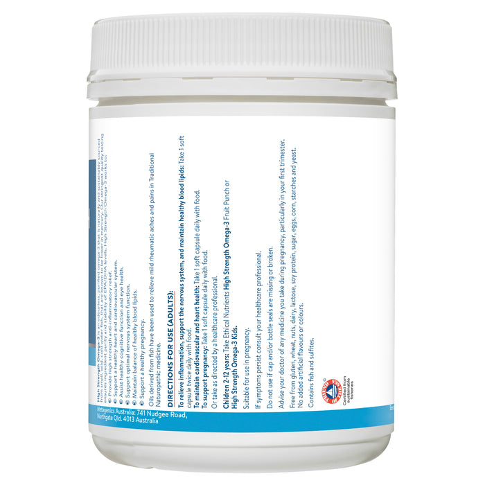Ethical Nutrients Hi-Strength Fish Oil 220 Capsules