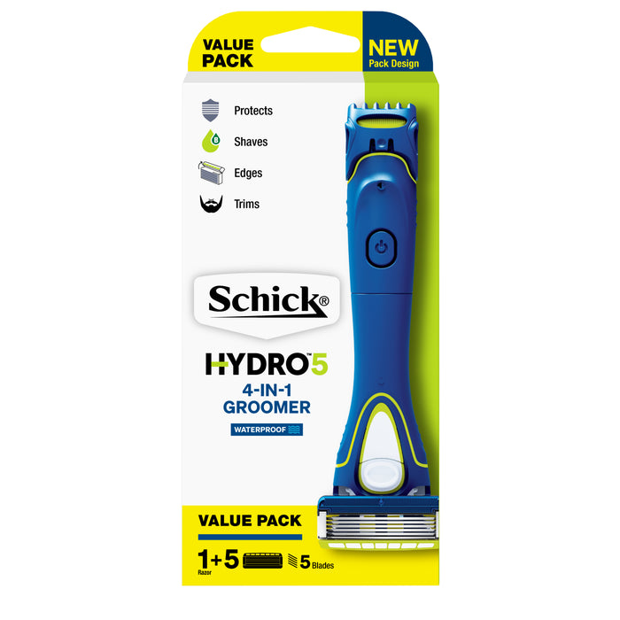 Schick Hydro 5 Groomer Kit + 5 Replacement Heads.