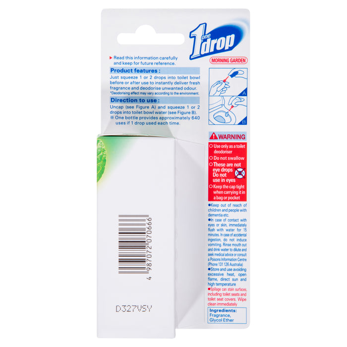 One Drop Toilet Deodoriser Morning Garden