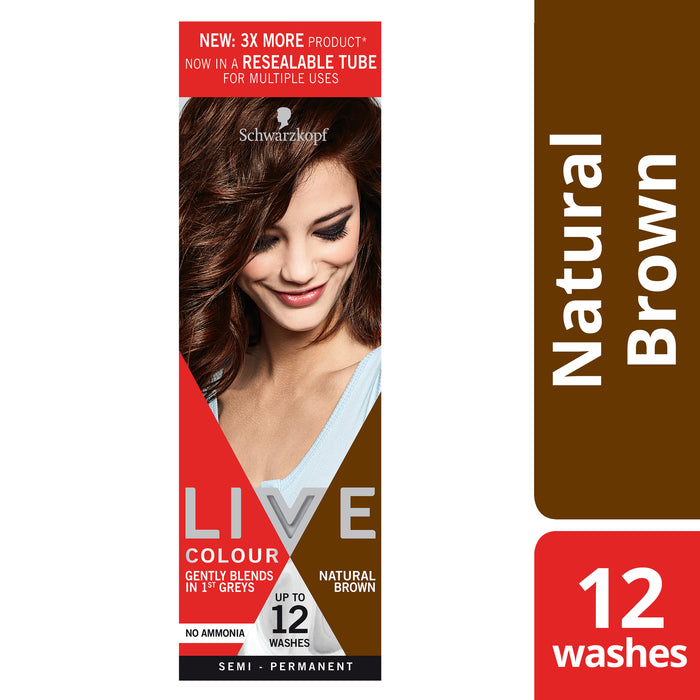 Schwarzkopf Live Colour Natural Brown Hair Colour