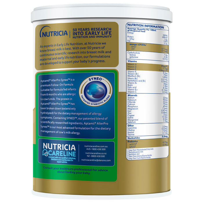 Aptamil AllerproSyneo Stage 2 Infant Formula 900g