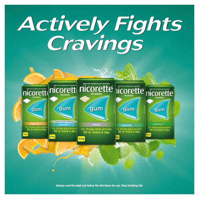 Nicorette Gum Spearmint 2mg 105