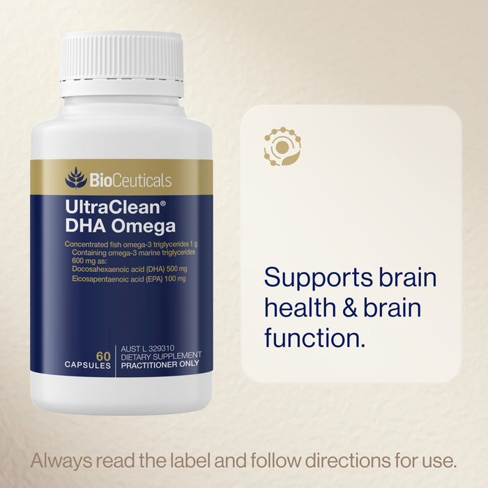 Bioceuticals Ultraclean Dha Omega 60 Soft Capsules