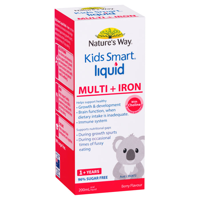 Nature's Way Kids Smart Multi + Iron 200ml Berry Flavour