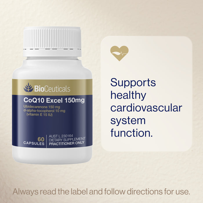 Bioceuticals Coq10 Excel 150mg 60 Soft Capsules