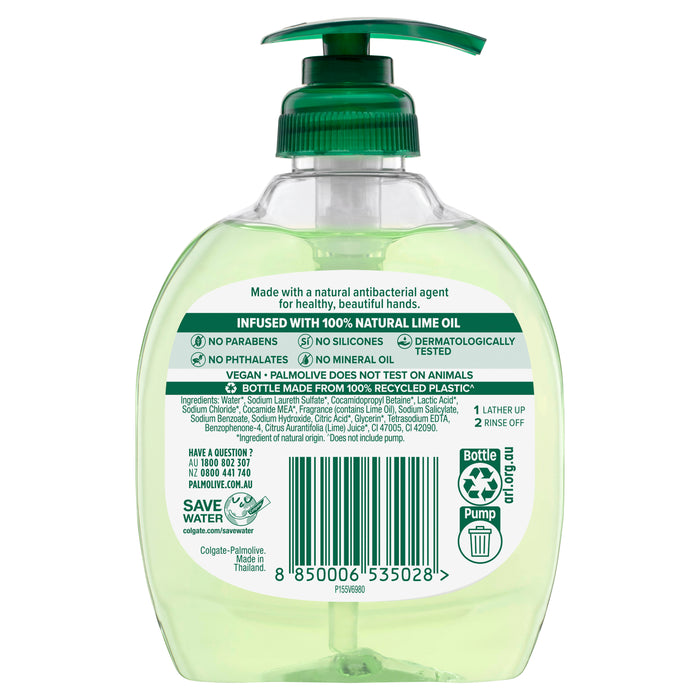 Palmolive Naturals Liquid Hand Wash Antibacterial Lime 250ml.