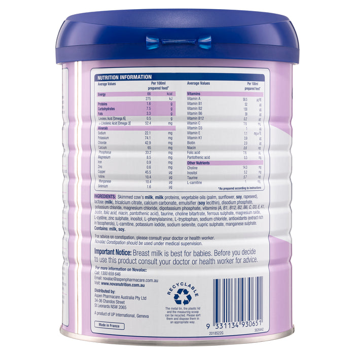 Novalac Constipation 900g.