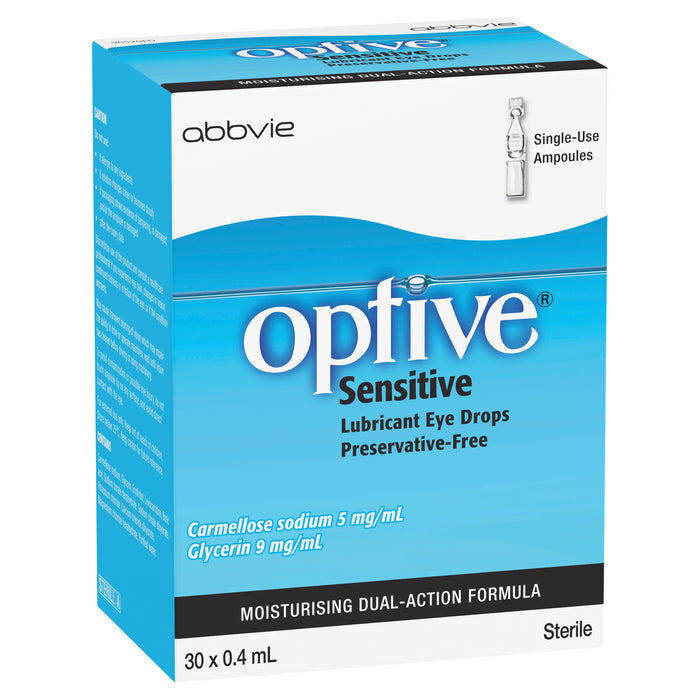 Optive Sensitive Eye Drops 0.4ml x 30.