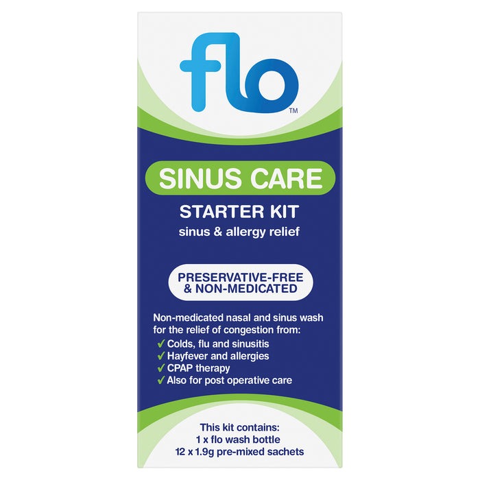 Flo Sinus Care Starter Kit 12 Sachets.