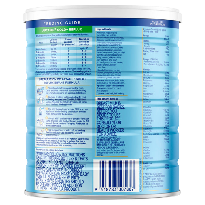 Aptamil Gold Plus Reflux 900g