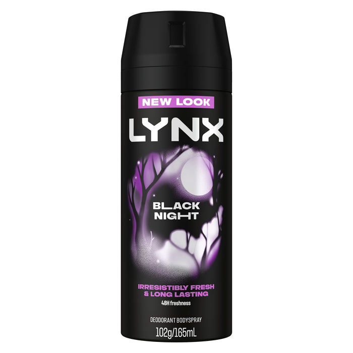 Lynx Body Spray Black Night 165mL.