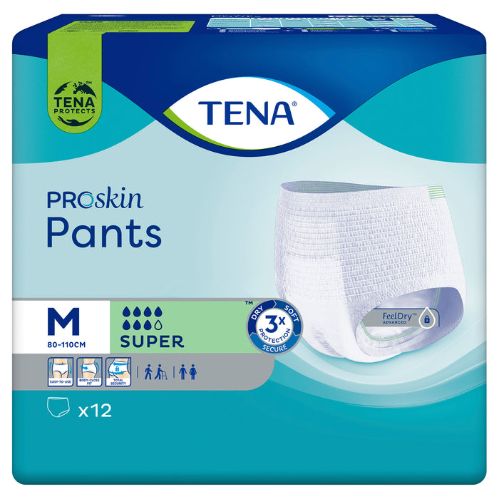 TENA Pants Super Medium 12 Pack.