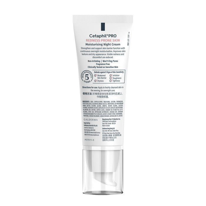 Cetaphil Pro Redness Prone Skin Moisturising Night Cream 50mL