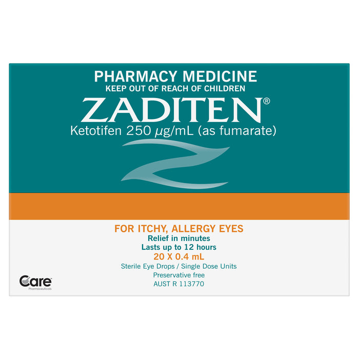 Zaditen Eye Drops 0.025% 20x0.4ml