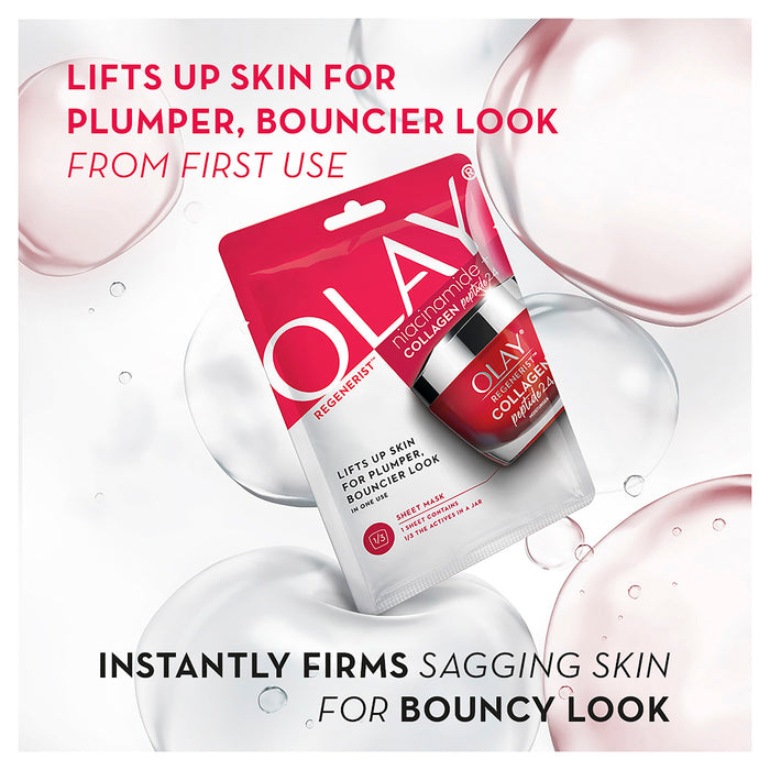Olay Regenerist Niacinamide + Collagen Peptide 24 Mask 1 Piece.