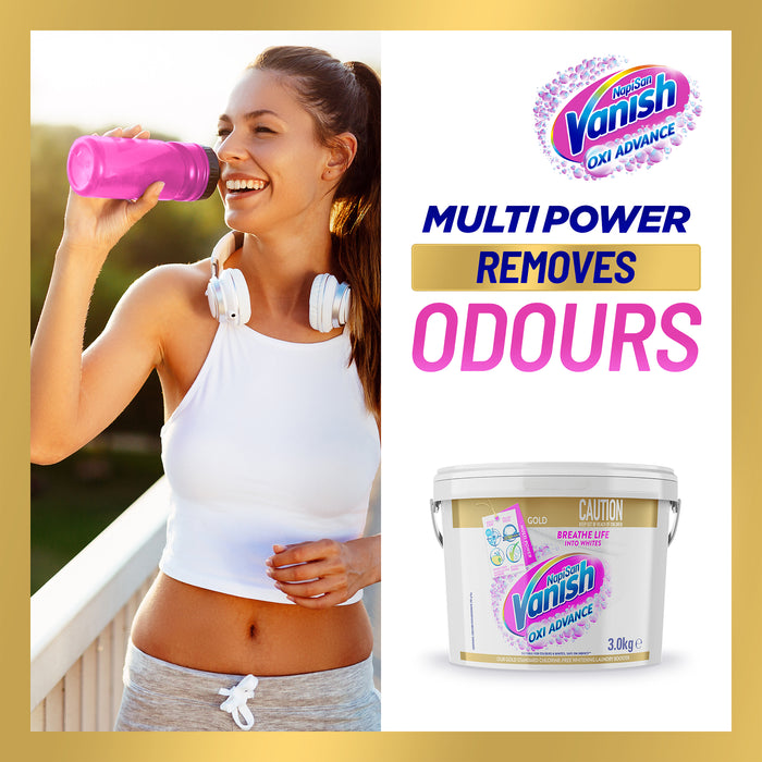 Vanish Napisan Oxi Action Gold Multi-power Laundry Booster Powder 3KG