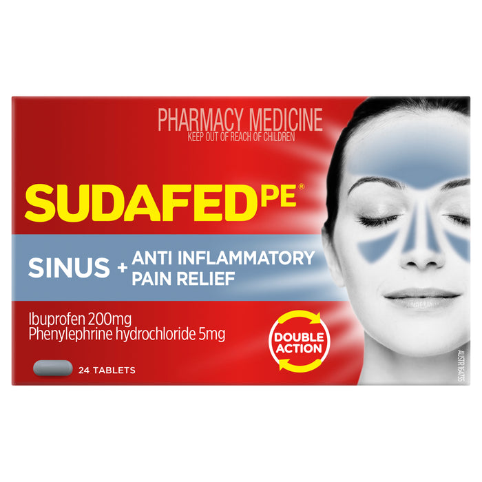 Sudafed PE Sinus and Anti-Inflammatory Tablets 24.