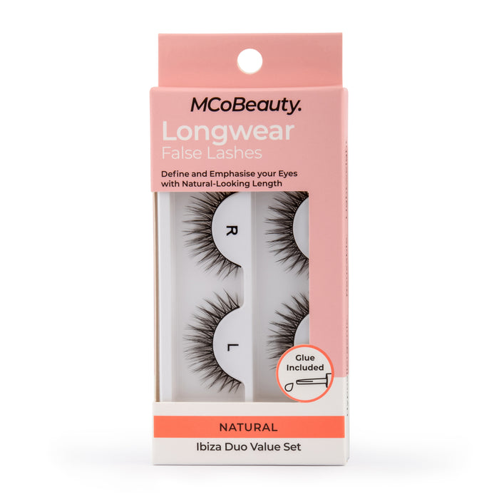 MCo Beauty False Lashes Natural Ibiza Duo Set