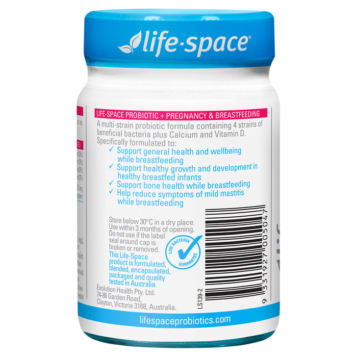 Life Space Pregnancy & Breastfeeding Probiotic 50 Capsules.