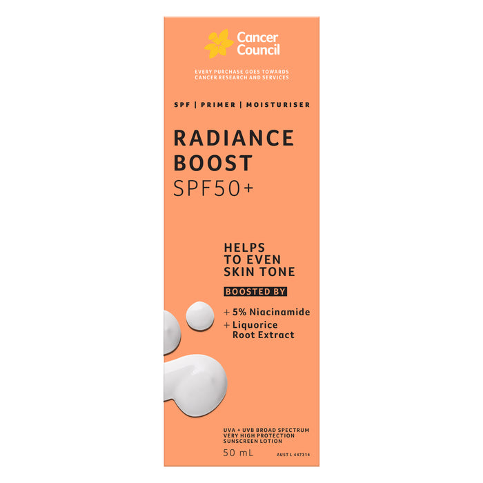 Cancer Council Radiance Boost SPF50+ 50ml