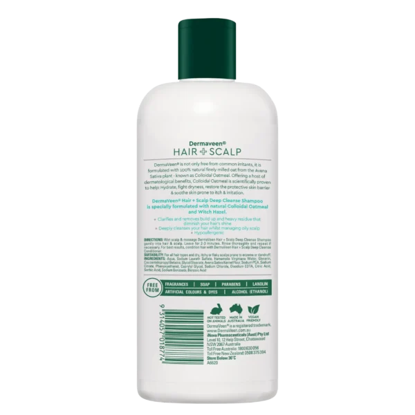 Dermaveen Hair & Scalp Deep Cleanse Shampoo 500ml