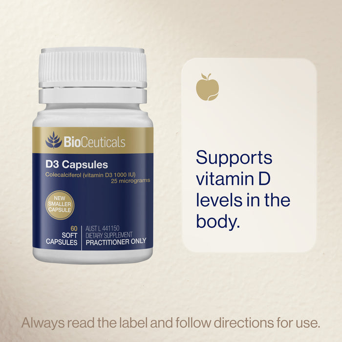Bioceuticals Vitamin D3 60 Capsules