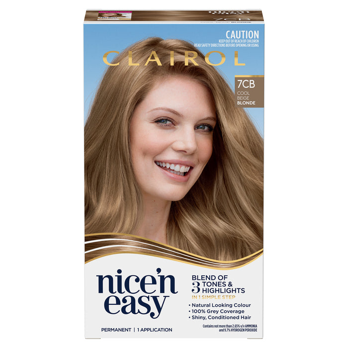 Clairol Nice N Easy 7CB Dark Champagne Blonde.