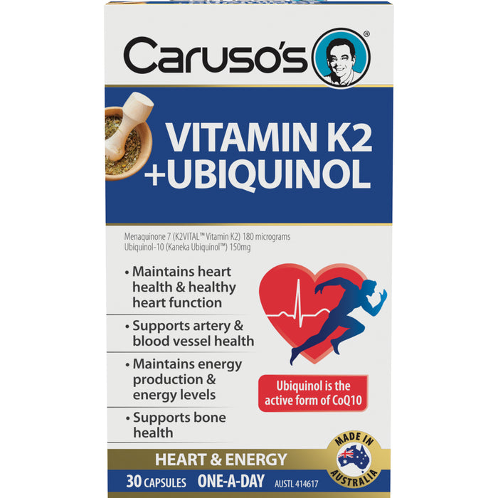 Caruso's Vitamin K2+Ubiquinol 60 Capsule