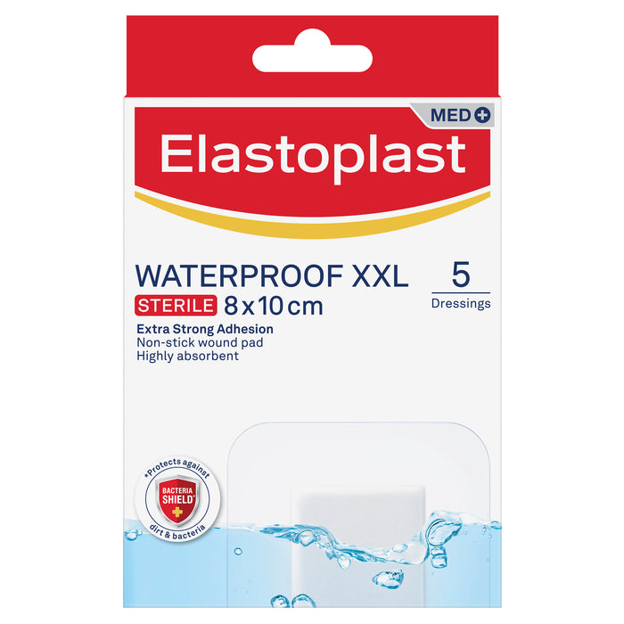 Elastoplast 48628 Aqua Protect 8x10cm 5 Dressings.