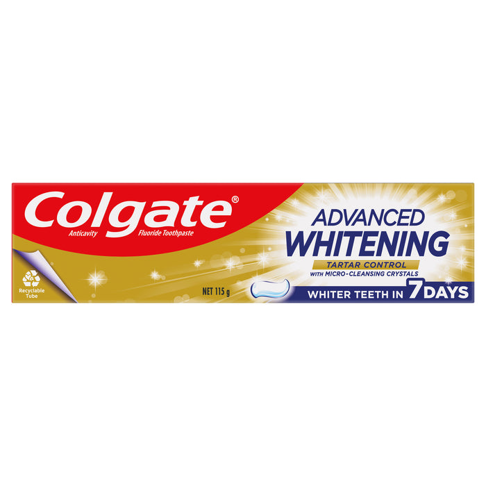 Colgate Toothpaste Advanced Whitening + Tartar Control 115g