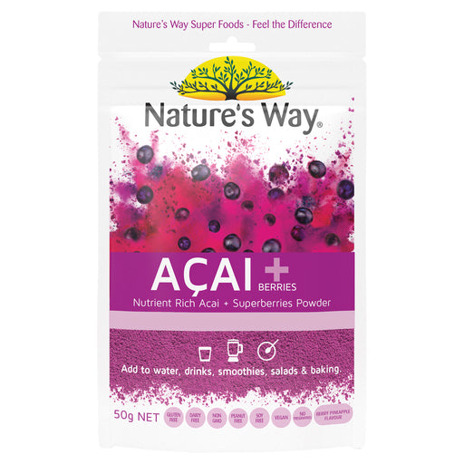 Nature's Way Superfoods Acai + Berries 50g.