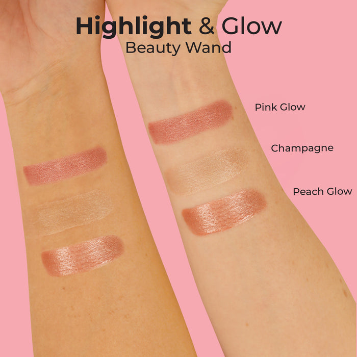 MCo Beauty Highlight & Glow Beauty Wand Peach Glow