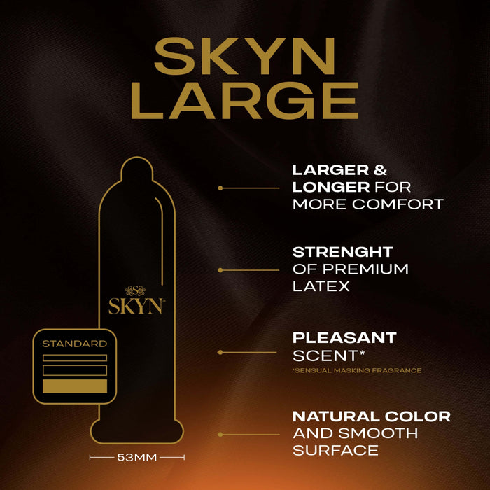 Ansell Lifestyles Condoms Skyn Lifestyles Latex Free Large 10 Pack