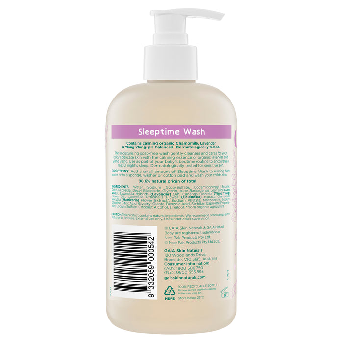 Gaia Sleeptime Bath Wash 500ml