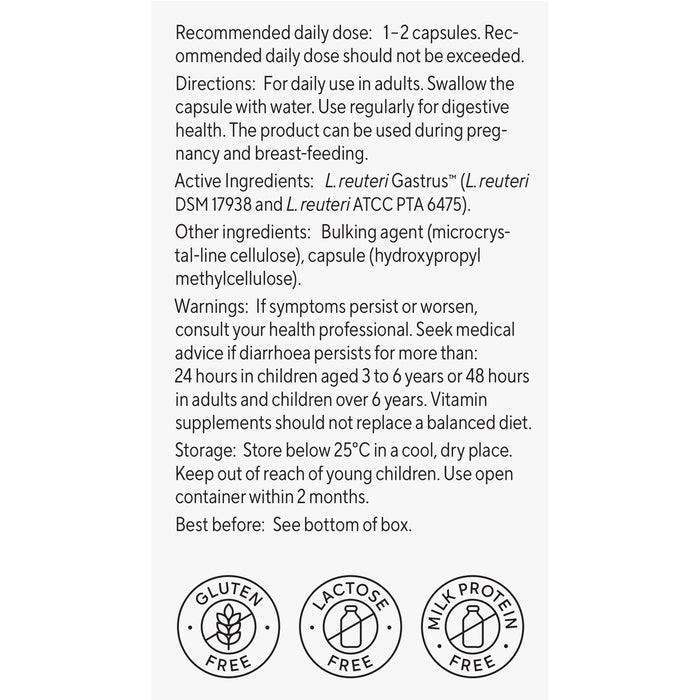 BioGaia Gastrus Pure Action Probiotic 60caps