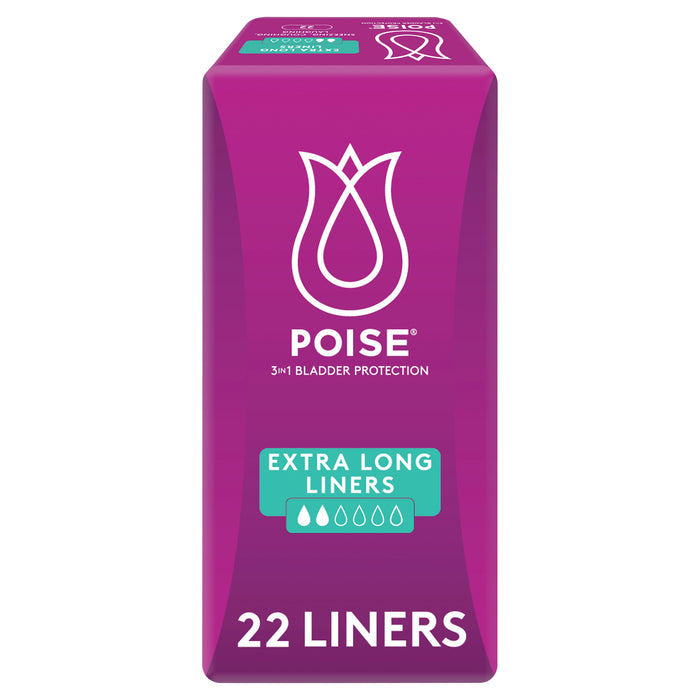 Poise Panty Liners Extra Long 22