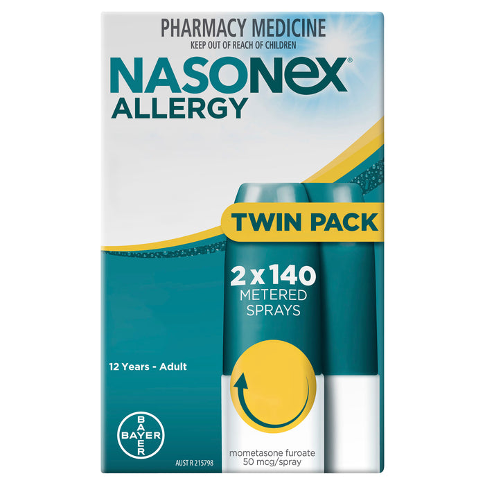 Nasonex Allergy  50mcg Twin 2x140 Dose
