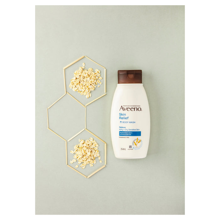 Aveeno Skin Relief Body Wash Fragrance Free 354ml.