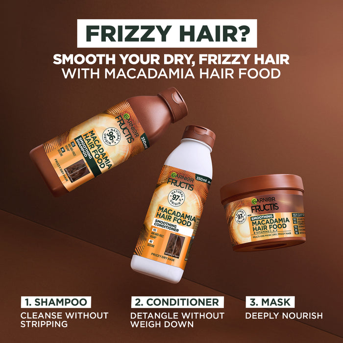 Garnier Fructis Hair Food Conditioner Smoothing Macadamia 350ml
