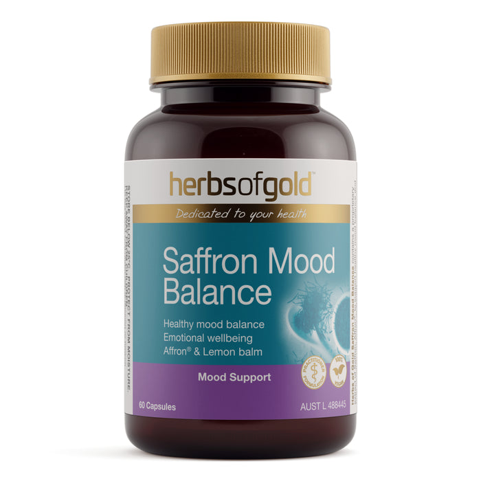 Herbs Of Gold Saffron Mood Balance 60 Capsules.